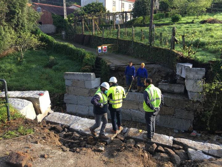 Obras de Emergencia ''Pontón sobre o Rego de San Xusto - acceso aldea de Pastoriza (Concello de Noia)''