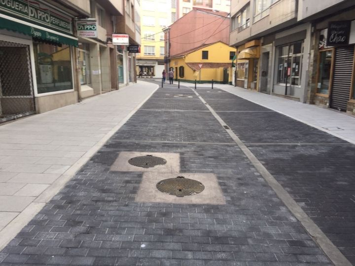 Renovación de redes y pavimentaciones en la calle del Río y en la 1ª travesía de la calle obra.
