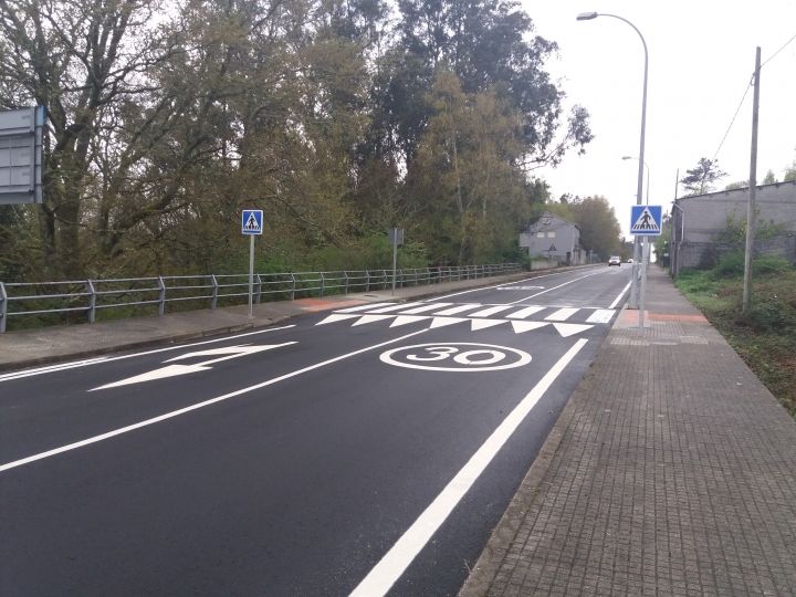 Acondicionamiento y mejora de la seguridad viaria en el PK 20+700 de la EP 7001 en Forcarei.