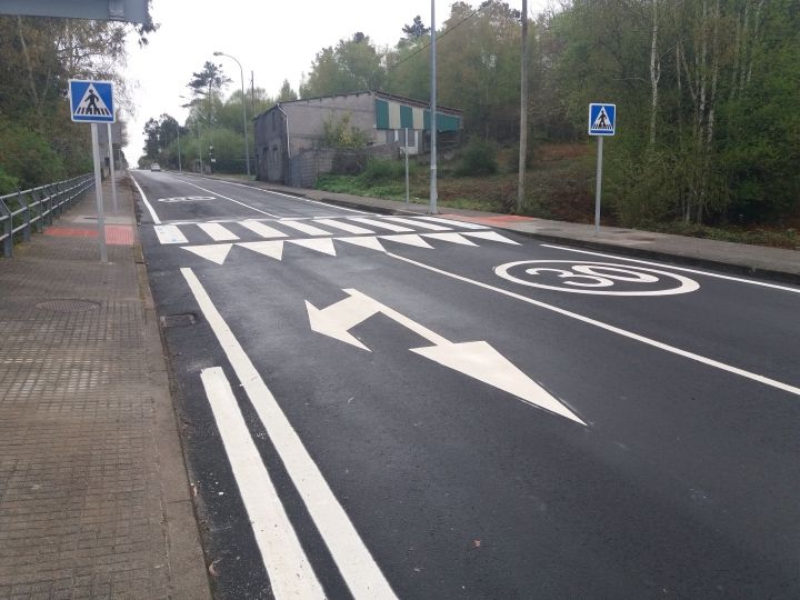 Acondicionamiento y mejora de la seguridad viaria en el PK 20+700 de la EP 7001 en Forcarei.
