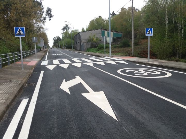 Acondicionamiento y mejora de la seguridad viaria en el PK 20+700 de la EP 7001 en Forcarei.