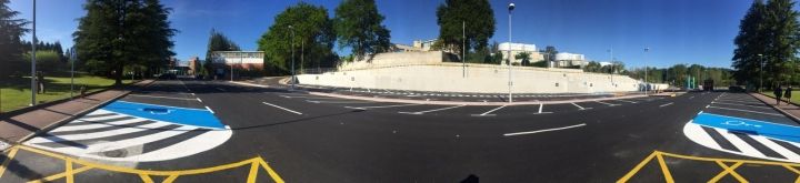 Reordenación de la explanada de a barcia para ejecución de un aparcamiento de vehículos.